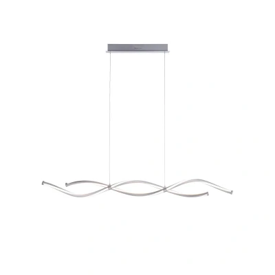 Image of Q Malina Bar Pendant Ceiling Light Steel 2x 17.5W LED 2700 5000K Dimmable