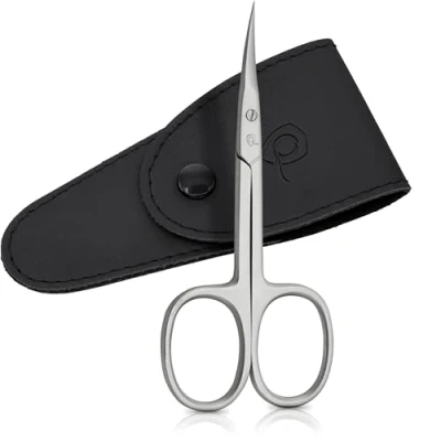 Image of marQus Cuticle Scissors Extra Sharp with Curved Blade and Nail case Fingernail