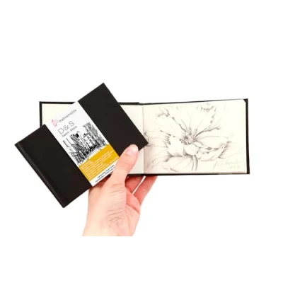 Image of Hahnemuhle Draft &amp; Sketch 140gsm Black Hardcover book 125 x 90mm