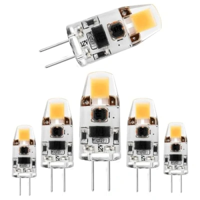Image of PiLtaR 5 Pack 2W G4 LED Light Bulbs 3000K Warm White AC/DC 12V Bi Pin Base Recessed Puck Bulb Replacement Halogen 20W Equivalent 360 Degree Beam Angle,Warm 3000K,2W