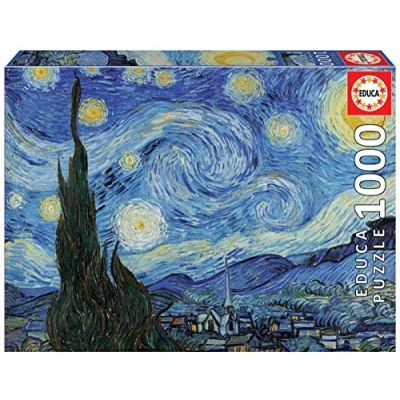 Image of EDUCA BORRAS 19263 1000 Starry Night, Vincent Van Gogh, multicoloured