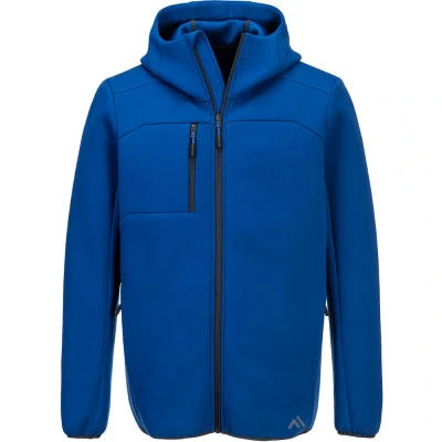 Image of Portwest KX3 Sport Zip Hooded Sweater Quartz Blue Large