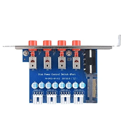 Image of Richer R ASHATA SATA Switch,HDD Power Switch Hard Drive Selector With 4 Self locking Switches For Desktop PC Computer