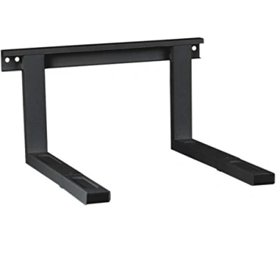 Image of deleyCON Universal Microwave Mount, Wall Mounted, 35kg Capacity, Black
