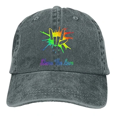 Image of 351 Women Men Baseball Cap, Share and Love Cowboy Cap Cotton Denim Classic Sun Hat for Fishing Hiking Hip Hop