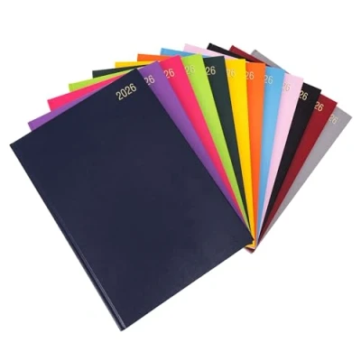 Image of evelay 2026 Diary A4 A5 Day to Page Hardback Full Year Planner Organiser Journal (A4 a Day, Navy)