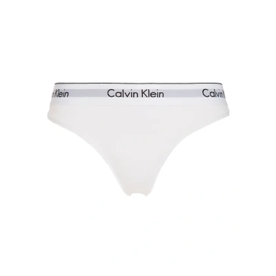 Image of Calvin Klein Underwear Thong, Women&#039;s, Size: Small, White