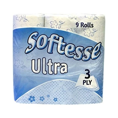 Image of Softesse 3 Ply Ultra White Toilet Rolls 9pk