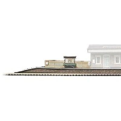 Image of Superquick Island Platform 1/72 OO/HO Card Model Kit