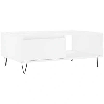 Image of vidaXL Coffee Table White 90x60x35 cm Engineered Wood