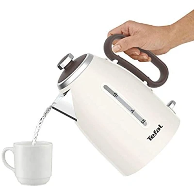 Image of Tefal KI780A40 Retra Kettle, 3000 W, 1.7 liters, Cream and Mokka