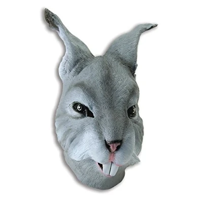 Image of Bristol Novelty BM311 Rabbit Overhead Mask, One Size
