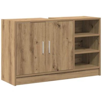 Image of vidaXL Sink Cabinet Artisan Oak 90x29x55 cm Engineered Wood