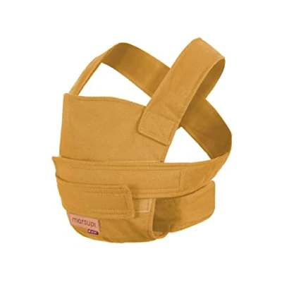 Image of marsupi Mini Doll Carrier Baby for Mums and Dads from 2 Years, Organic Cotton, with Velcro Fastener (Marsupi Mini/Doll Carrier, Butterscotch)