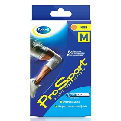 Image of Scholl ProSport Elasticated Knee Support Compression Bandage for Knee, Medium