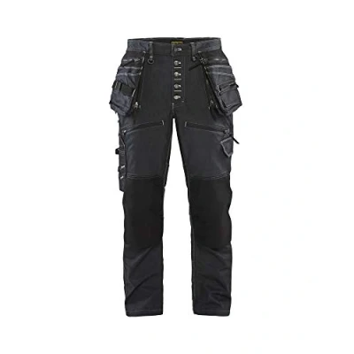 Image of BLÅKLÄDER Craftsman Trousers Baggy Denim Stretch Men 36R Navy Blue/Black