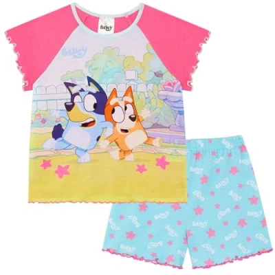 Image of Bluey Girls Shortie Pyjamas Bingo 18 24 Months Multicolor