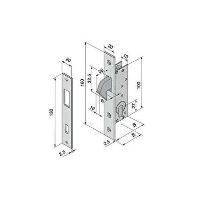 Image of Welka 106.1601 Lock for Profiles