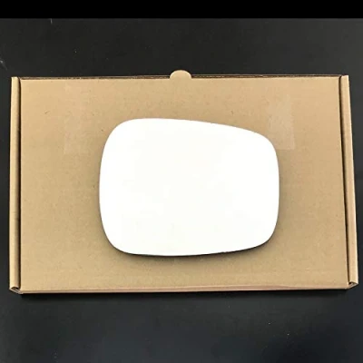 Image of Stick on Wing Mirror Glass fits Renault Kangoo Reg 2004 to 2008 Left Passenger Side