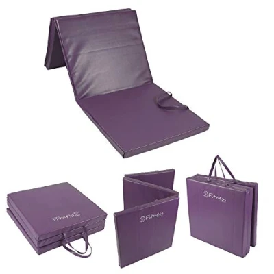 Image of Sure Shot Fitness Tri Fold Mat, Purple, 50mm