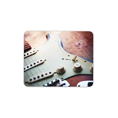Image of Destination Vinyl ltd Cool Electric Guitar Mouse Mat Pad Guitarist Musician Gift PC Computer #8326