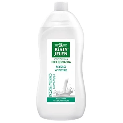 Image of HYPOALLERGENIC LIQUID SOAP WITH GOAT&#039;S MILK EXTRACT REFILL BIALY JELEN 1L