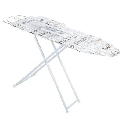 Image of cadciehe Full Size Ironing Board 42 X 11&quot;, Foldable Board, Household Extended Outside with Heat Resistant Cover White