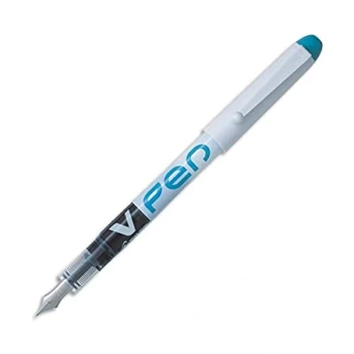 Image of Pilot V Pen Disposable Fountain Peacock Green, Box of 12