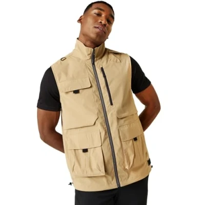 Image of Regatta Mens Travel Light Pack Away Quick Dry Gilet Oat S