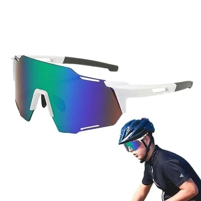 Image of Teksome Road Cycling Glasses,Outdoor Sports Running SunGlasses For Men Glasses Dustproof Windproof Polarized Fishing Softball