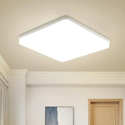 Image of Combuh Ceiling Light LED 48W 4320LM 240W Equivalent, Natural White 4000K Square Lamp for Modern Bedrooms Living Rooms Kitchen, Easy to Install Bathroom Ø30CM/11.8IN