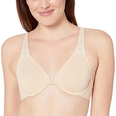 Image of Wacoal Womens Soft Embrace Front Closure Bra Beige Polyamide Size 32C