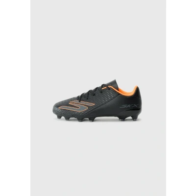 Image of Skechers Performance JR Youth FG Football boots soft ground for kids, Size: 5, Black/orange shoes