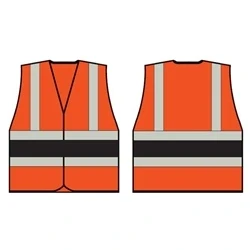 Image of Orange Wceng Vest With Black Band 3XL