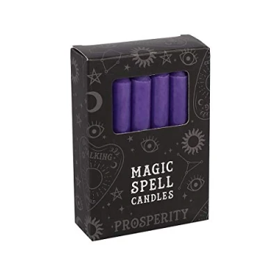 Image of Grindstore Spell Candle, Purple, 10.3 x 7.3 2.5cms