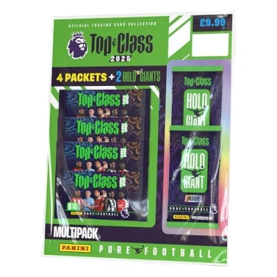 Image of Premier League Top Class Trading Cards 2025 Multipack