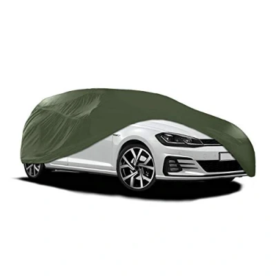 Image of Xtremeauto™ Universal Breathable Indoor Garage Showroom Super Soft Dust Proof Car Cover (Green, Medium : 446x139x115cm)