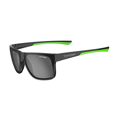 Image of Tifosi Swick Polarised Single Lens Eyewear Satin Black/Neon/Polarised Smoke