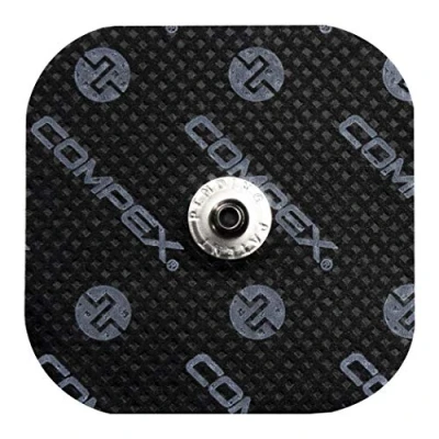 Image of Compex Unisex&#039;s Easysnap Self Adhesive Electrodes with Snap Connectors, Blue, 50 x mm