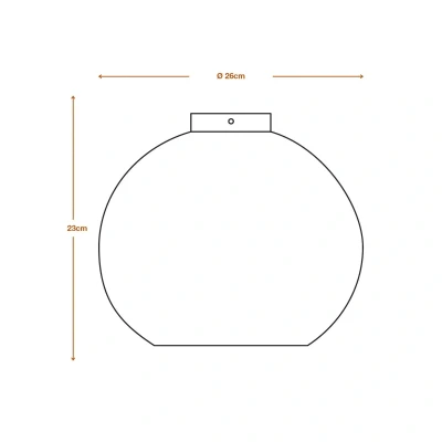 Image of LEDVANCE Ball ceiling light, Ø 26 cm, brown, corrugated cardboard, E27