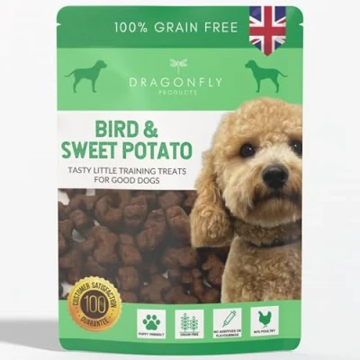 Image of Dragonfly Products Grain Free Training Treats for Dogs and Puppies 1000 Natural Healthy Treat Pack 80% Poultry, 20% Potato &amp; Sweet Hypoallergenic Snacks