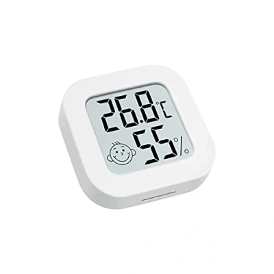 Image of Luckxing Desktop Digital Thermometer with Temperature and Humidity Monitor, Room Indoor Hygrometer Monitor Meter for Air Comfort Thermo