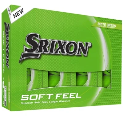 Image of Srixon soft feel BRITE High visibility and ultra golf balls Long distance stable trajectory Controlled spin quick tracking Orange/Red/Green