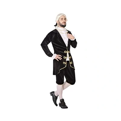 Image of Atosa 55923 Costume Courtier Victorian Lord Man XL Black Carnival, Men