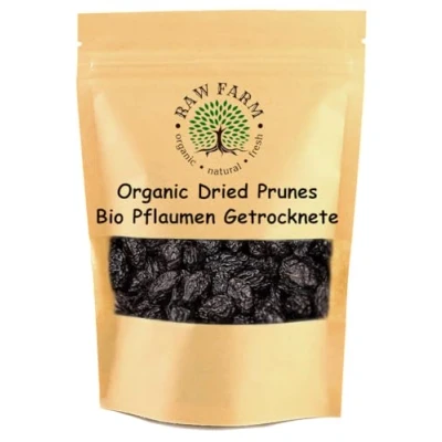 Image of 1kg Organic Dried Pitted Prunes, No Moisture, Free from Additives, Preservatives, All Natural