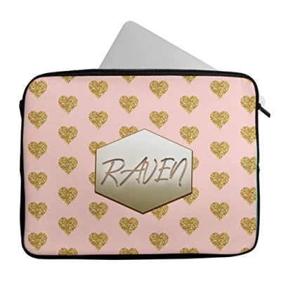 Image of Personalised Any Name Glitter Design Laptop Case Sleeve Tablet Bag Chromebook Gift 23 (12 13 inch)