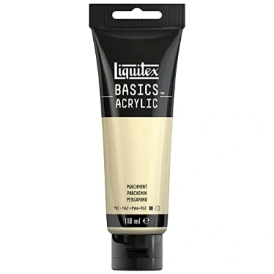 Image of LIQUITEX 8870058 Basics Acrylic Paint, Parchment, 118 ml Tube