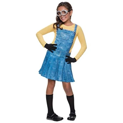 Image of Rubie&#039;s Kid&#039;s Despicable Me Minion Girl Costume, Medium, Age 5 7, HEIGHT 4’ 2 6 Halloween