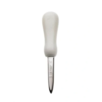 Image of Mercer Culinary Oyster Knife with Poly Handle, Stainless Steel, White, 25.4 x 12.7 2.5 cm