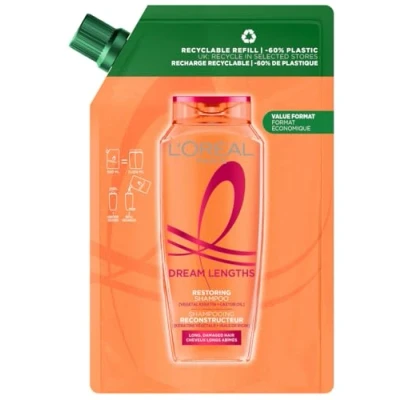 Image of L&#039;Oral Paris Elvive Dream Lengths Shampoo Refill Pouch 500ml